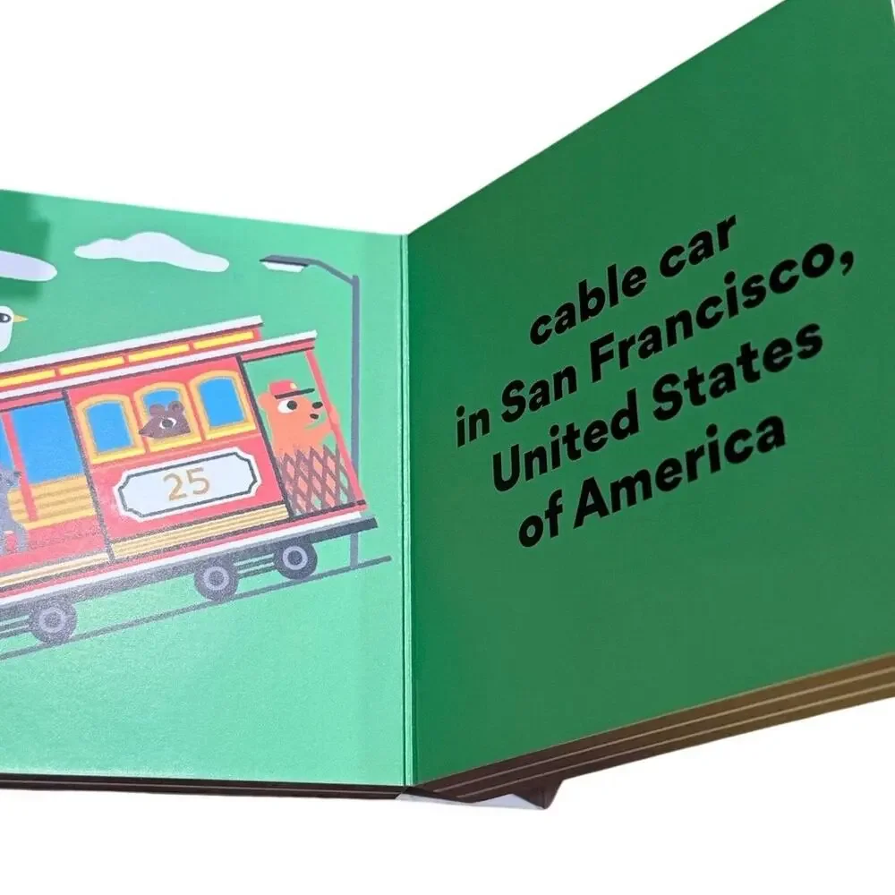 Little Traveler Board Book Set 4 Mini Books Landmarks Food Animals VGUC